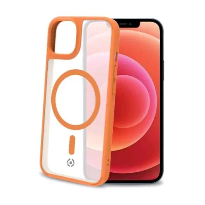 Celly Magmatt Apple iPHONE 14 Plus Cover in Tpu con la Tecnologia Magsafe Trasparente Yellow