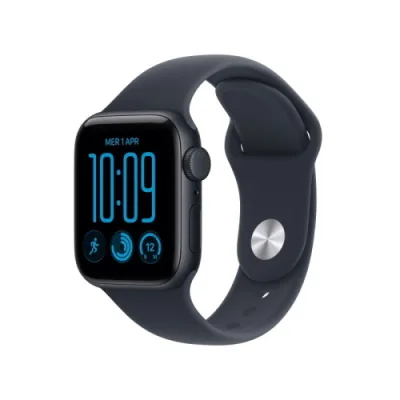Apple Watch Se 3 2026 GPS + Cellular 5G Cassa 40mm in Alluminio Mezzanotte con Cinturino Sport Blu Marino M/L