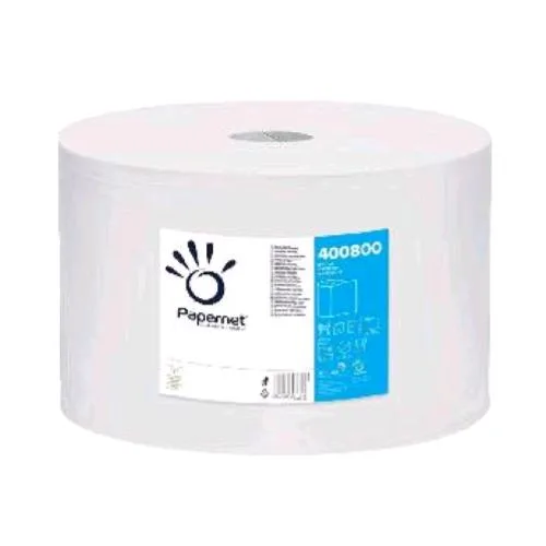 Papernet Bobina Carta Asciugatutto in Pura Cellulosa 2 Veli 2030 Strappi 36.5X25.8 cm Bianco