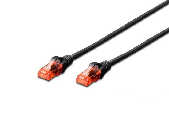 Digitus Cavo di Rete CAT.6 U/UTP Lshf Non Schermato 2 m Nero