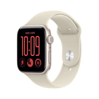 Apple Watch Se 3 2026 GPS + Cellular 5G Cassa 44mm in Alluminio Galassia con Cinturino Sport Sabbia S/M