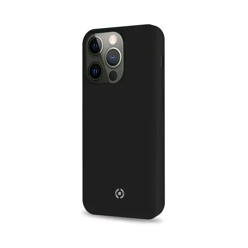 Celly Apple iPHONE 13 Pro Cromo Cover in Tpu con Rivestimento in Silicone e Finitura Soft Touch Nero