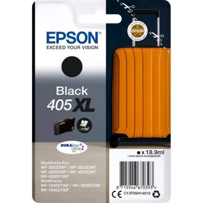 Epson 405XL Trolley Nero per WF-3820DWF WF-4820DWF/WF-4830DWF WF-7830DTWF/WF-7840DTWF 1.100 Pag.