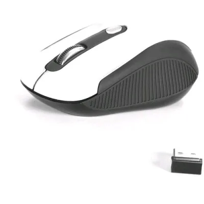 NGS Mouse Ottico Mini Wireless 800/1600DPI con 3 Tasti + Rotella Scorrimento Colore Bianco