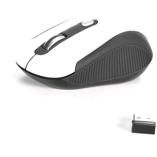 NGS Mouse Ottico Mini Wireless 800/1600DPI con 3 Tasti + Rotella Scorrimento Colore Bianco
