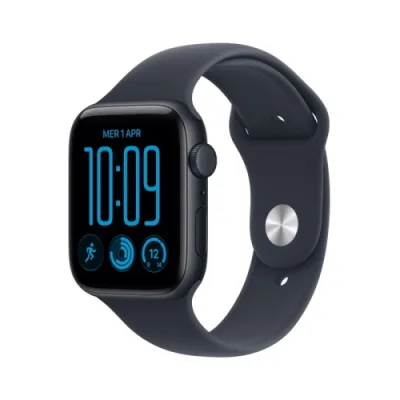 Apple Watch Se 3 2026 GPS + Cellular 5G Cassa 44mm in Alluminio Mezzanotte con Cinturino Sport Blu Marino S/M