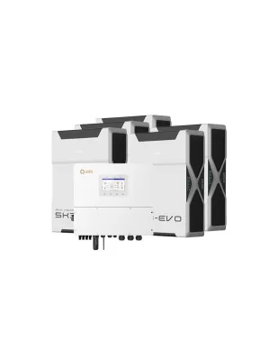 Sistema di accumulo trifase inverter 15kW Solis batteria al litio 26.1kWh Weco EVO 5k3