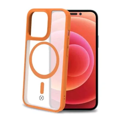 Celly Magmatt Apple iPHONE 14 Pro Max Cover in Tpu con la Tecnologia Magsafe Trasparente Yellow