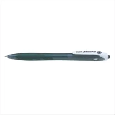 Pilot Rexgrip Begreen Penna a Sfera Inchiostro Nero Punta Fine Fusto Trasparente Grip Ergonomico con Materiale Ricic. Conf. 10 Pz.
