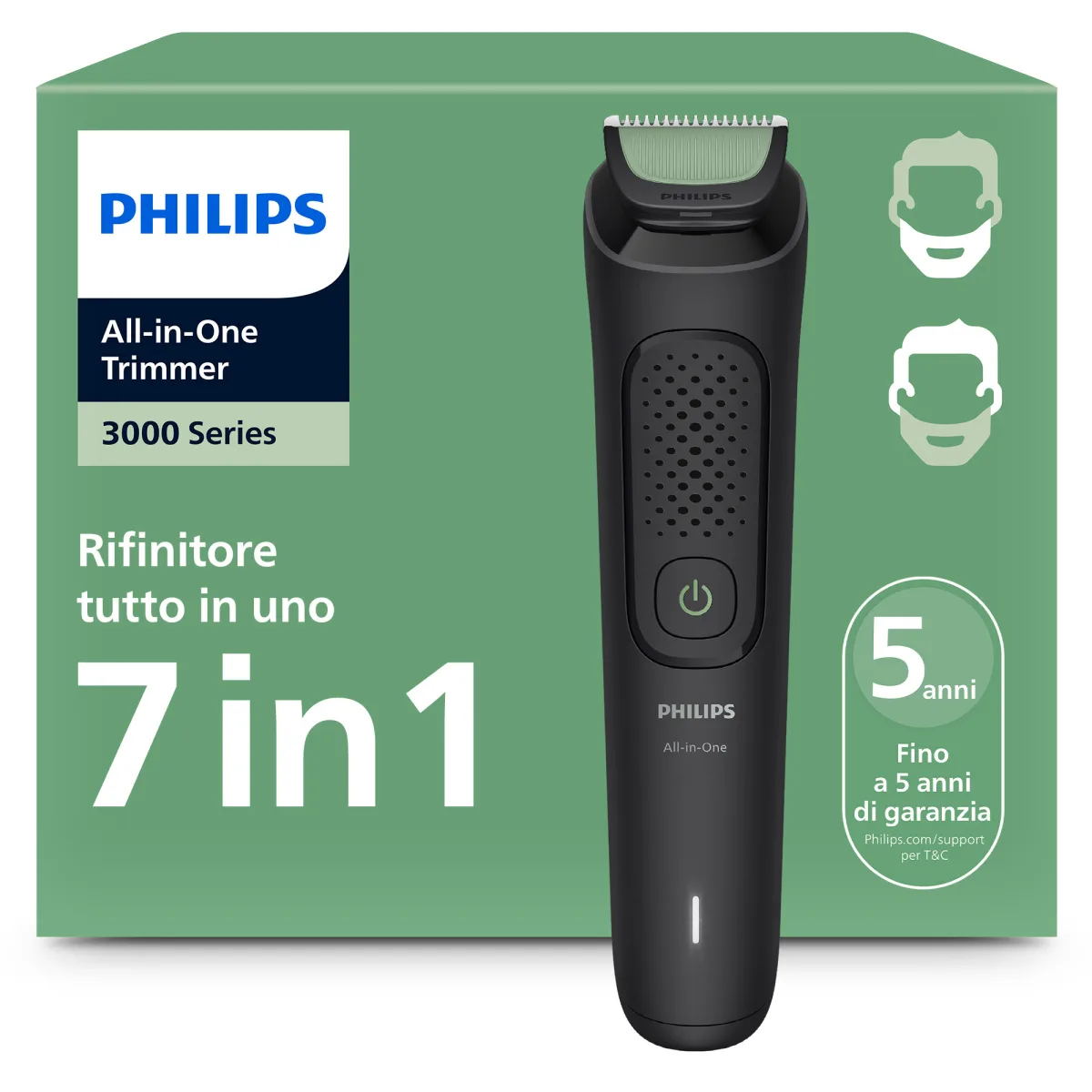 MULTIGROOM SERIES 3000 PHILIPS MG3920/15 REGOLABARBA TAGLICAPELLI