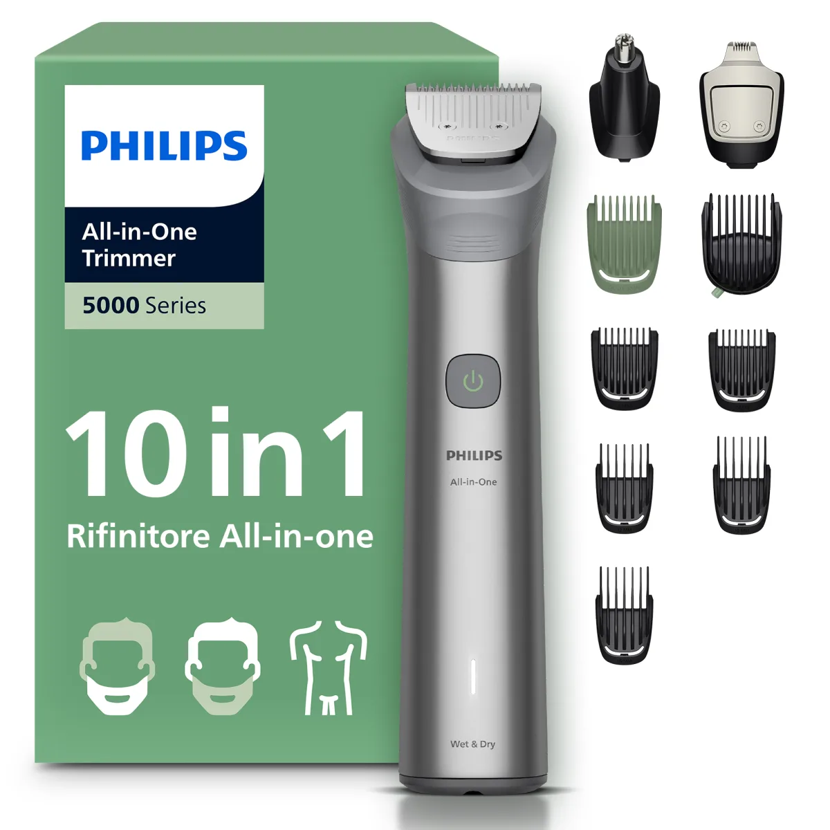 MULTIGROOM ALL IN ONE 10 MG5921 BARBA CAPELLI RIFINITORE
