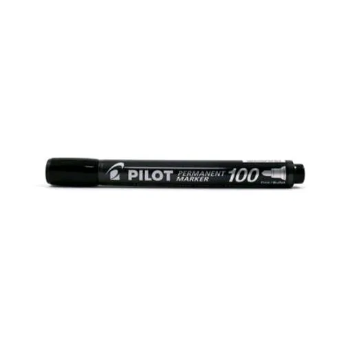 Pilot Sca-100 Marcatore Permanente Nero Punta Tonda 1 mm Conf 12 Pz.