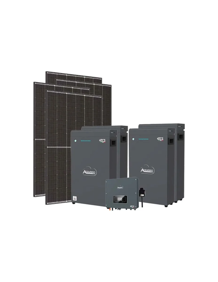 Kit fotovoltaico monofase 6370W inverter 6kW Zucchetti batteria al litio 20.4kWh LV ZSX5000 S
