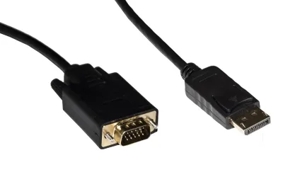 Nilox Cavo da Displayport Maschio a VGA Maschio 1.80 m Black