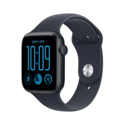 Apple Watch Se 3 2026 GPS Cassa 44mm in Alluminio Mezzanotte con Cinturino Sport Blu Marino S/M