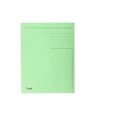 Exacompta Foldyne Cartelline in Carta 240X320MM A4 Col. Verde Conf 50 Pz.