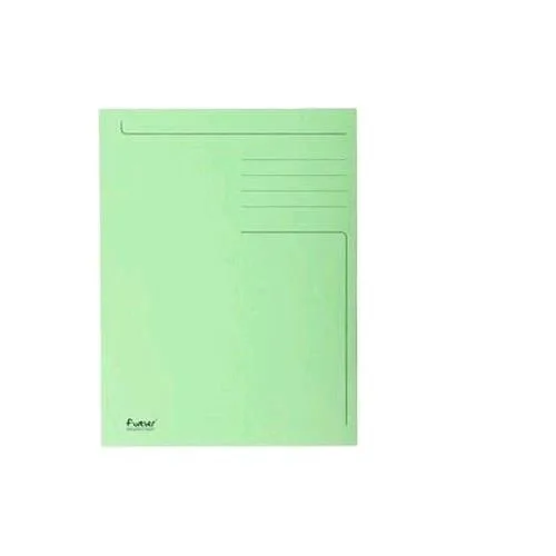 Exacompta Foldyne Cartelline in Carta 240X320MM A4 Col. Verde Conf 50 Pz.