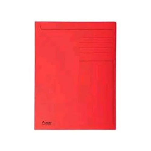 Exacompta Foldyne Cartelline in Carta 240X320MM A4 Col.rosso Conf 50 Pz.