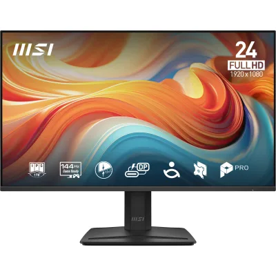 MON 23,8IPS HDMI VGA DP BK 144HZ MSI PRO MP242 1MS FHD BLACK 16:9