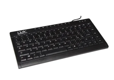 LINK LKTAST04 Mini Tastiera Multimedia USB Latout Italiano Black