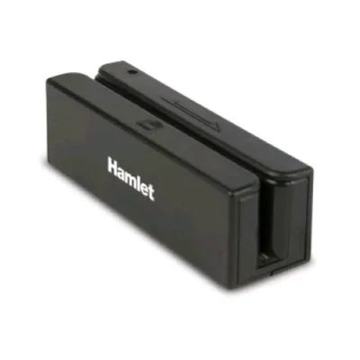 Hamlet Lettore USB di Tessere a Banda Magnetica 1 /2 / 3 Tracce Colore Nero