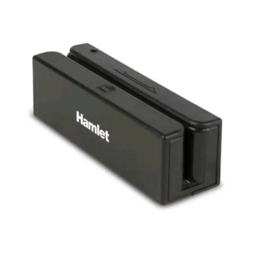 Hamlet Lettore USB di Tessere a Banda Magnetica 1 /2 / 3 Tracce Colore Nero