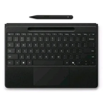 Microsoft SURFACE FLEX KEYBOARD + SLIM PEN TASTIERA WIRELESS LAYOUT ITALIANO PER Surface Pro 11th Edition, Surface Pro 10 for Business, Surface Pro 9, Surface Pro 8 NERO
