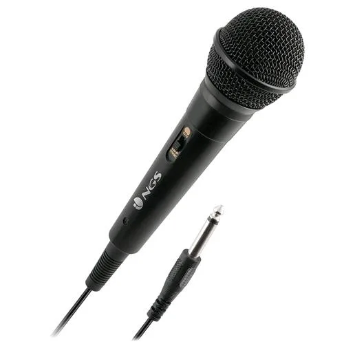 NGS Singer Fire Karaoke Microfono con Filo 3m