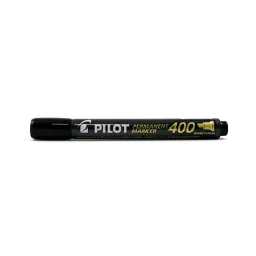 Pilot Sca-400 Marcatore Permanente Nero Punta a Scalpello 4 mm Conf 12 Pz.