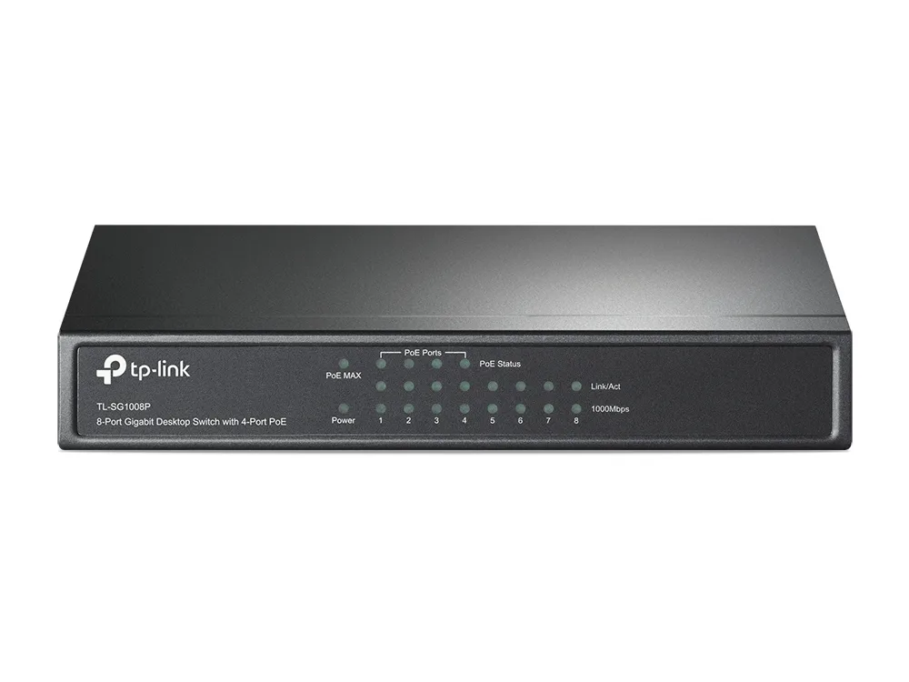 SWITCH 8P GIGABIT DI CUI 4P POE TPL INK DESKTOP RJ45 53W