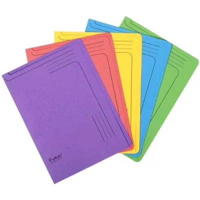 Exacompta Forever Cartelline a L in Cartoncino 310X220MM A4 Col. Assoriti Conf 5 Pz.