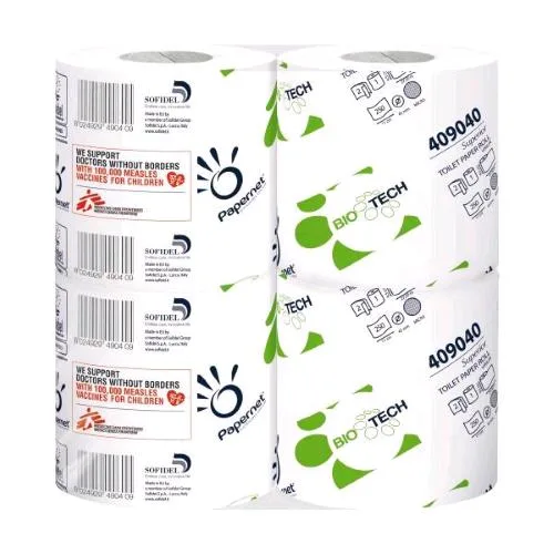 Papernet Carta Igienica in Pura Cellulosa 2 Veli Microgroffata 27.50 m 250 Strappi Bianco Conf 96 Pz.