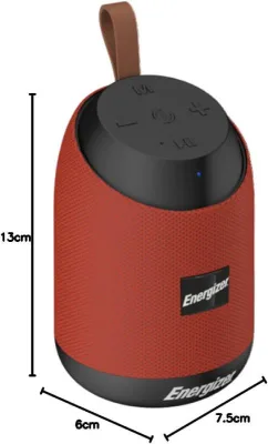 SPEAKER BT + BLUETOOTH PORTABLE ENERGIZER 6W + RADIO BTS 061 RED