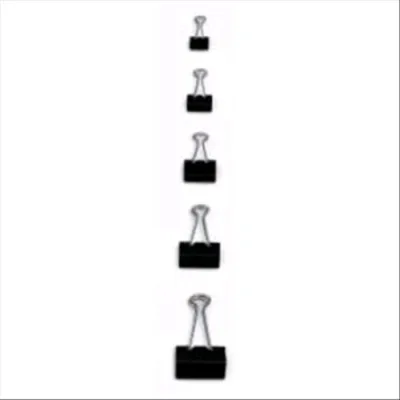 Lebez Double Clips Fermagli in Metallo H 19 mm Col. Grigio Conf 144 Pz.