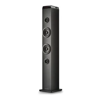 NGS SKY Charm Pro Cassa Altoparlante a Torre Wireless Bluetooth 5.4 Amplificata Radio FM USB AUX Ingresso Jack 6.3mm 50 W Nero