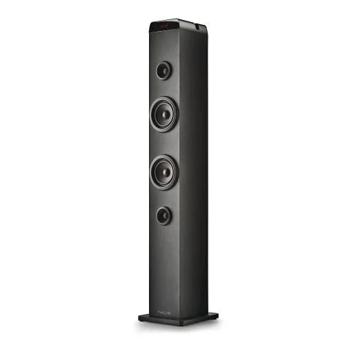 NGS SKY Charm Pro Cassa Altoparlante a Torre Wireless Bluetooth 5.4 Amplificata Radio FM USB AUX Ingresso Jack 6.3mm 50 W Nero