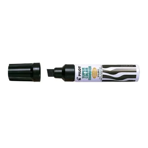 Pilot Sca-6600 Marcatore Permanente Nero Punta a Scalpello 3/12.50 mm Conf 12 Pz.