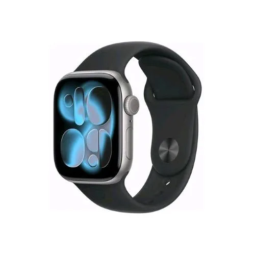 Apple Watch Series 11 GPS + Cellular 5G 42mm Cassa Alluminio Grigio Siderale con Sport Band Nero - M/L