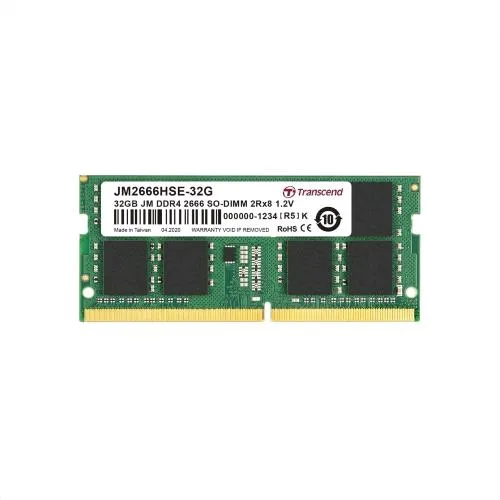 Transcend JM2666HSE-32G Memoria RAM 32GB 2.666MHz Tipologia So-Dimm Tecnologia DDR4