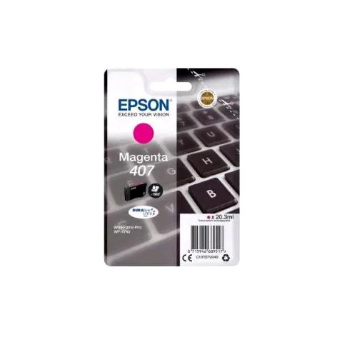 Epson 407 L Durabrite Ultra Cartuccia Ink-Jet 1900 Pagine Magenta