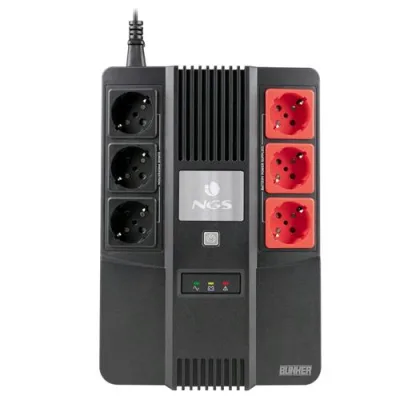 NGS UPS Fortress Bunker Off Line 360W Avr 3 Protected Outputs + 3 Bypass