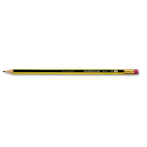 Staedtler Noris Matita di Grafite Grafite HB con Gommino Conf 12 Pz.