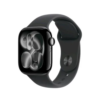 Apple Watch Series 11 GPS + Cellular 5G 42mm Cassa Alluminio Jet Black con Sport Band Nero - S/M