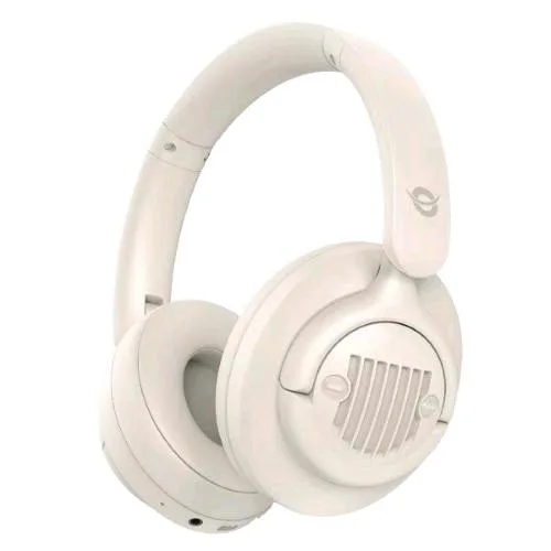 Conceptronic ALVAH02C Cuffie Stereo Bluetooth 5.4 con Microfono Cancellazione Attiva del Rumore Ingresso Audio 3.5mm Colore Crema