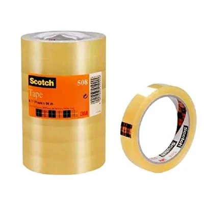 3M Scotch 508 Tape Nastro Adesivo 19MMX66M Conf. 8 Pz.