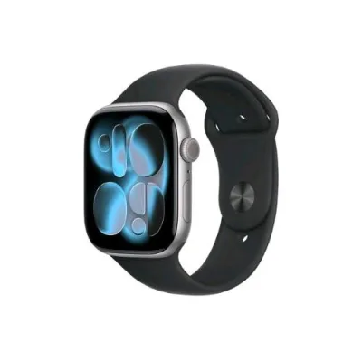 Apple Watch Series 11 GPS + Cellular 5G 46mm Cassa Alluminio Grigio Siderale con Sport Band Nero - S/M