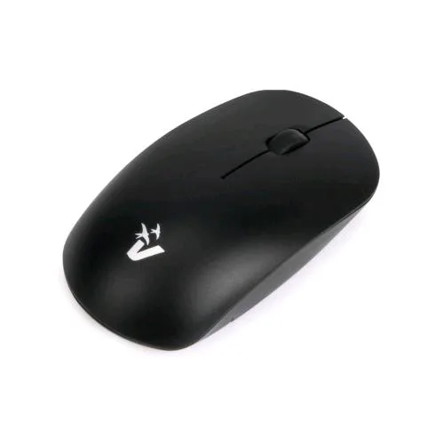 Vultech MW-09N Mouse Ottico Wireless 2.4GHz Ambidestro Ricaricabile Silenzioso 1.600DPI Nero