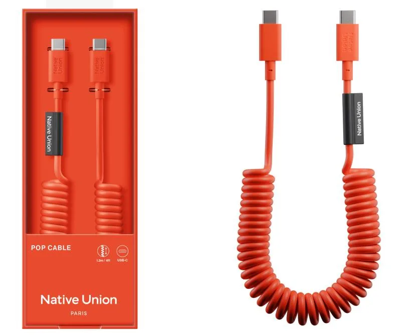 CAVO POP USB-C XL 2.4M 60W ALARMRED USB-C/USB-C ALARM RED