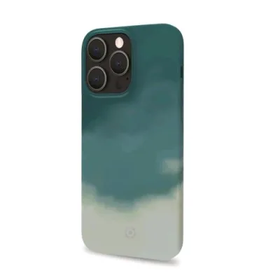 Celly Apple iPHONE 13 Pro Max Watercol Cover in Tpu con Finitura Soft-Touch Multicolore Sfumato Blu