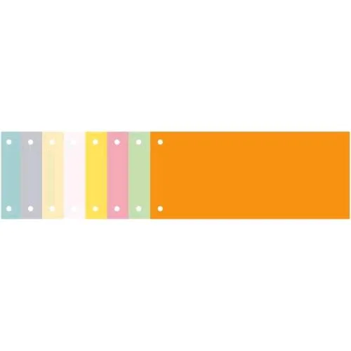 Exacompta Forever Divisori Orizzontali in Cartoncino 200g 240X105 mm 2 Fori Universali Rosa Conf 100 Pz.